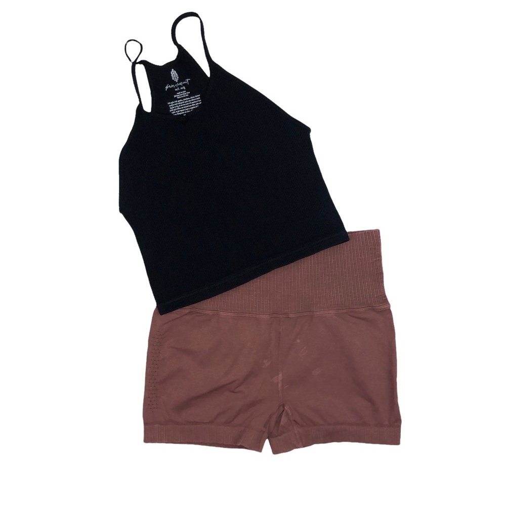 NWOT Free People Good Karma & Happiness Runs Set M/L